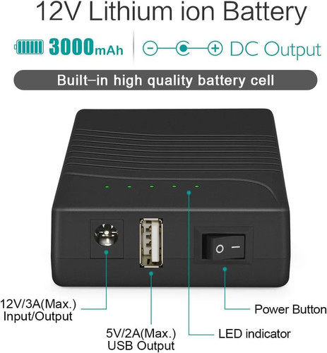 Rechargeable 12v 3000mah - 3000mah, dc