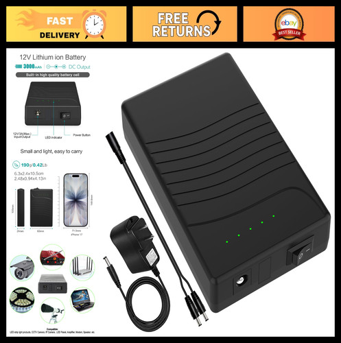 Rechargeable 12v 3000mah - rechargeable,